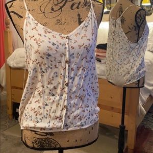 White adjustable cami